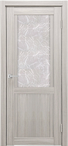 Товар Межкомнатная дверь Легенда К-12 тон Белая лиственница Остекление Гранит прозрачный