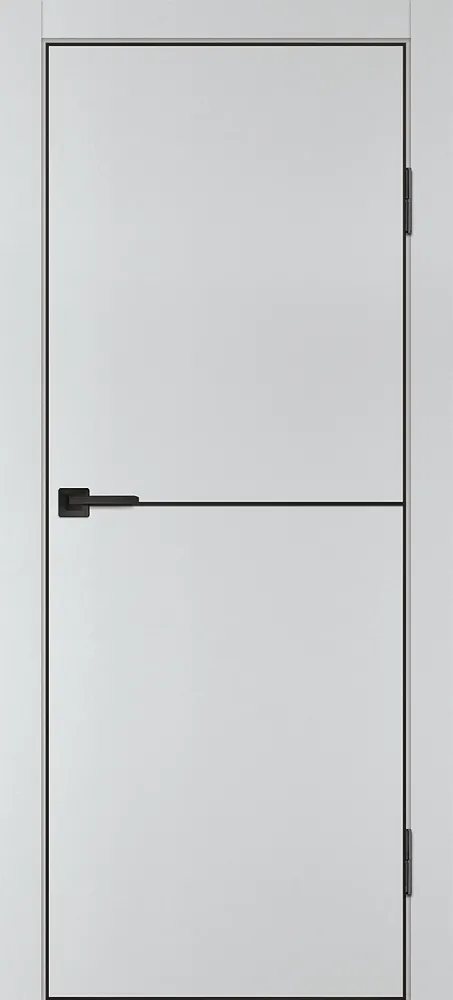 Фото Межкомнатная дверь П-19 кромка АБС черная c 4-х ст. Сапфир матовый